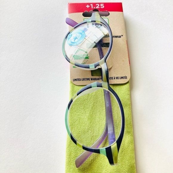 ICU Eyewear Readers +1.50 EcoEyewear Stripes - Picture 2 of 4